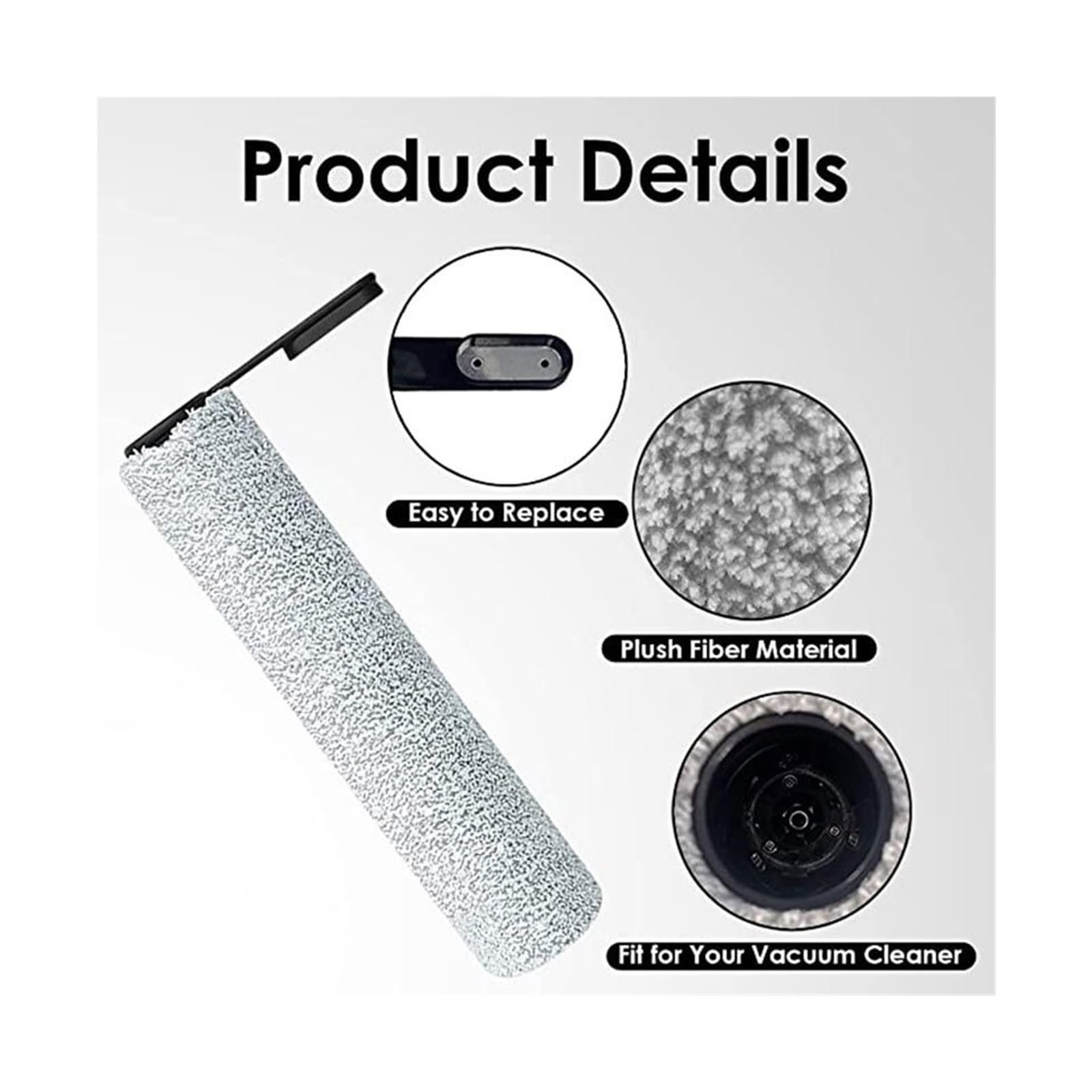 Cepillo Giratorio Suave con Filtro HEPA, Compatible con aspiradora de Mano Tineco Floor One 3.0 S7 S7 Pro, Accesorios de Repuesto for Lavado en seco y húmedo(As Shown h)