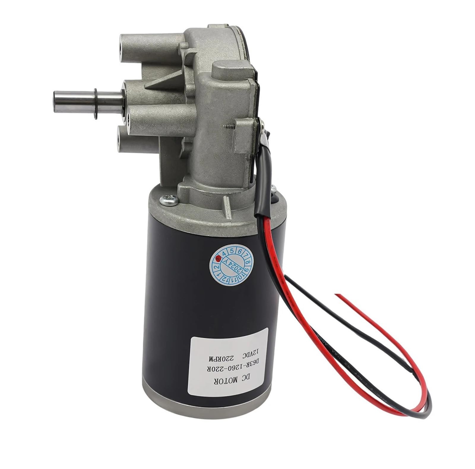 60W elektrischer Getriebemotor, kleiner 12/24V Gleichstrommotor, -30~60°C Arbeitstemperaturbereich, Drehzahlminderer für Garagentor(24V)