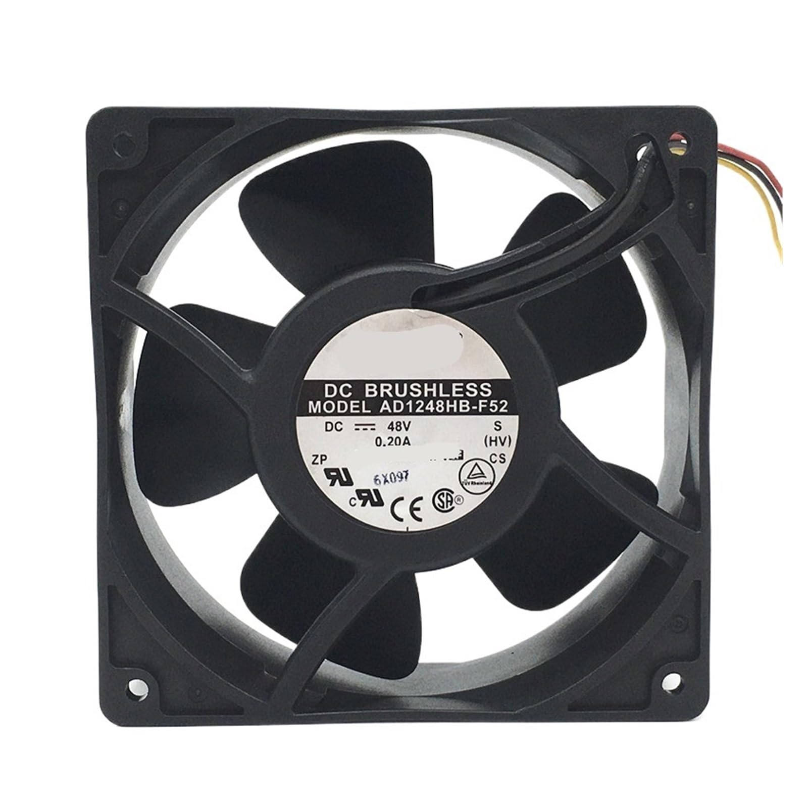 WEUSANXPL AD1248HB-F52 DC 48V 0.20A 120x120x38mm 3-Wire Server Cooling Fan