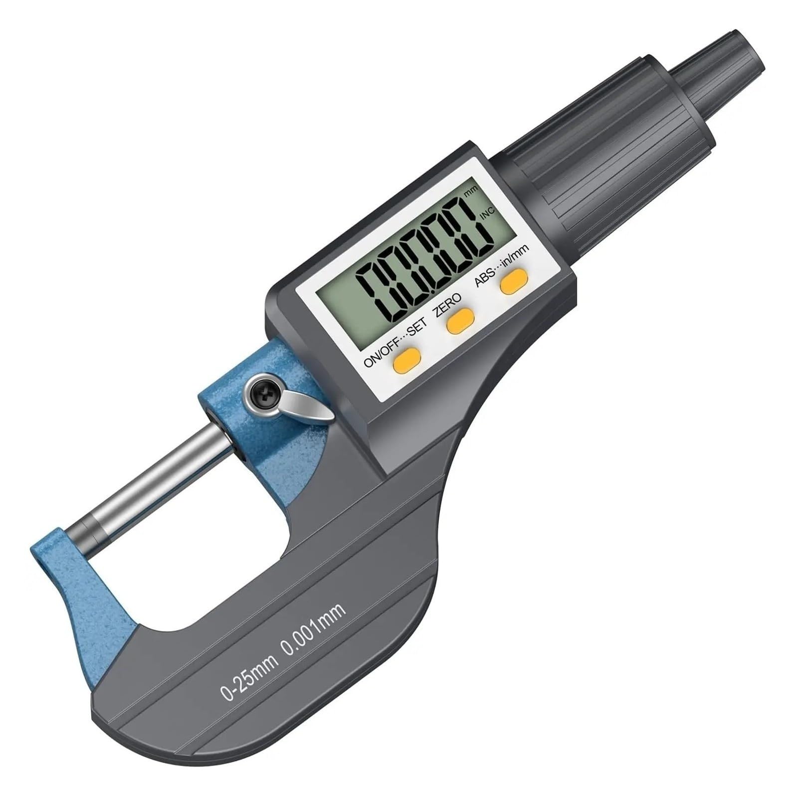 micromètre extérieur Outil de mesure micromètre numérique 0-1"/0-25 mm pouces/métrique 0,00005"/0,001 mm