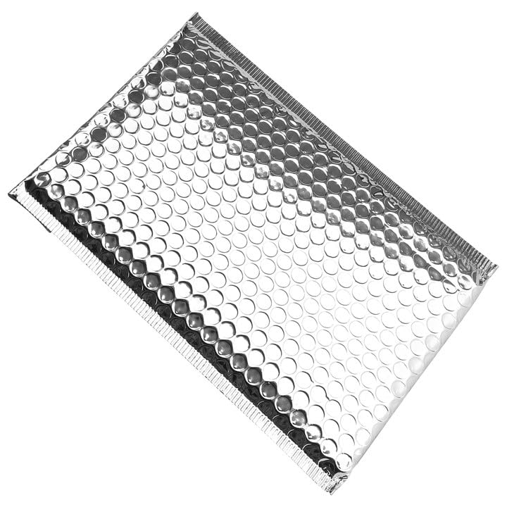 Buste Imbottite A Bolle Argentate - 75 Pezzi Autosigillanti, 16x23 Cm, Per Spedizioni, Imballaggi Protettivi - Foto 2