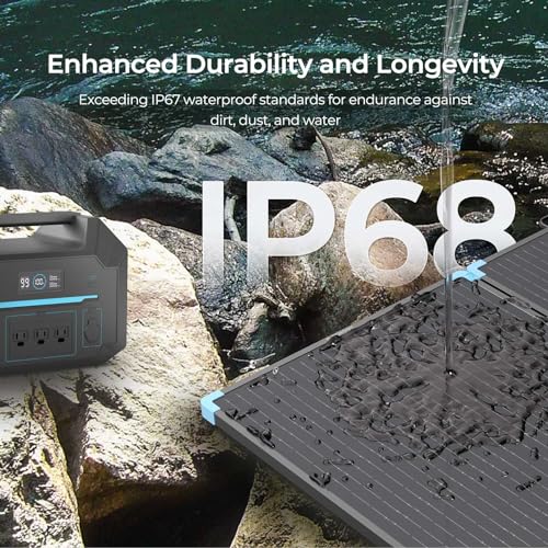 Renogy 220 W leichter tragbarer Solar-Koffer, faltbares Solarpanel mit Ständer für Wohnmobil, Camping, Verdunkelung, netzunabhängiges System