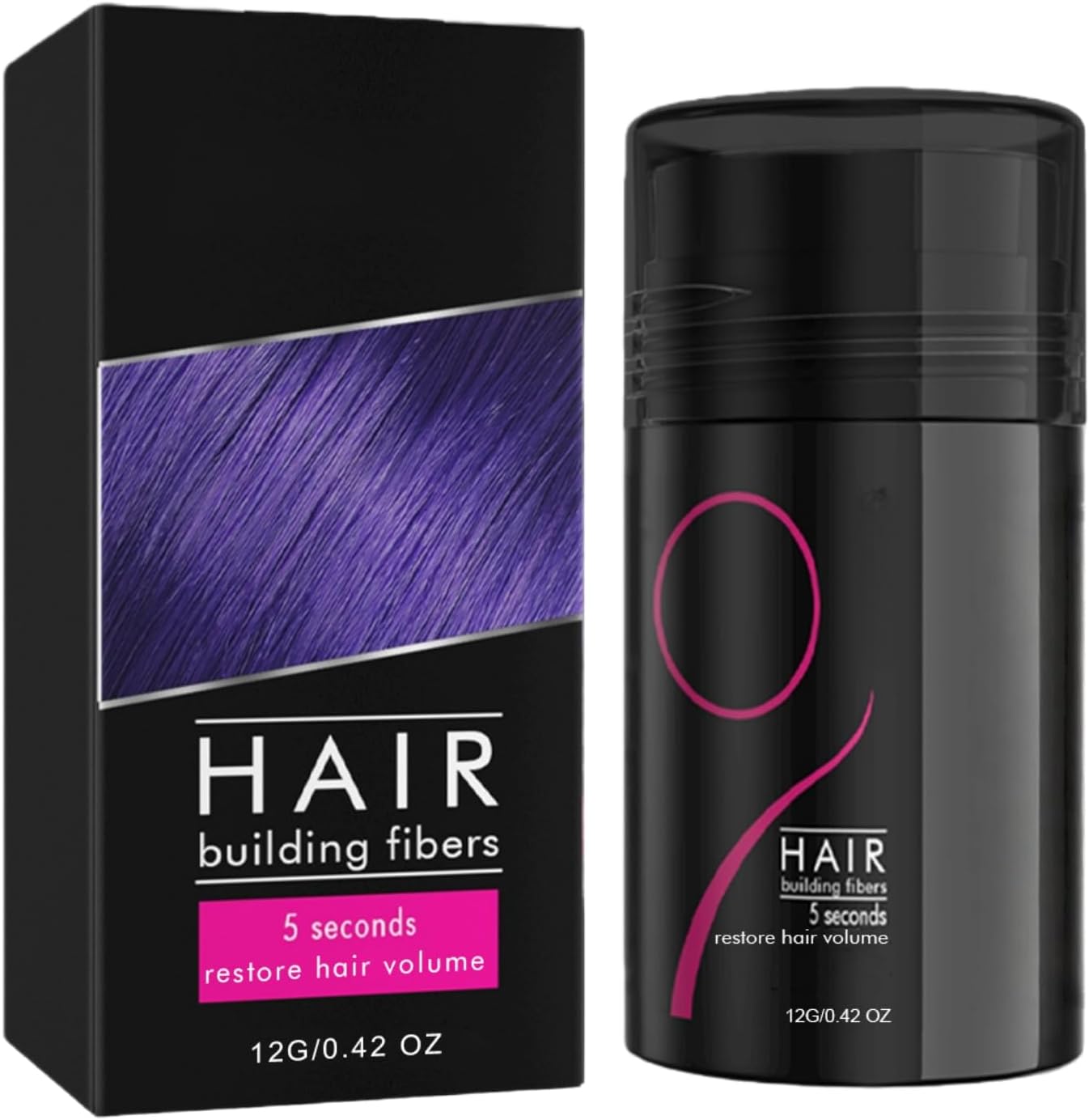 Hair Fibers for Thinning Hair,Hair Fibers Spray for Men,Waterproof Hair Fibers,Hair Building Fibers,Hair Thickener,Hair Concealer for Thinning Hair,Root Cover Up,Hair Powder for Men & Women,Brown