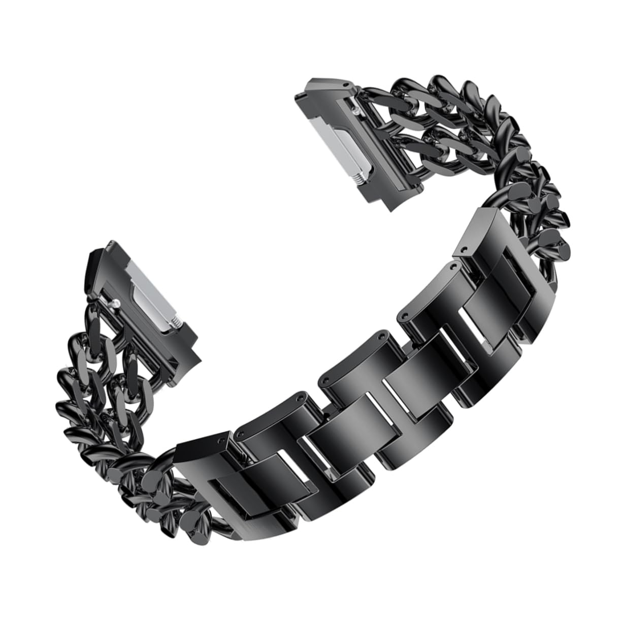 Artibetter 3 Pièces Bracelet De Montre À Chaîne À Double Rangée Bracelet De Montre Intelligente Noir