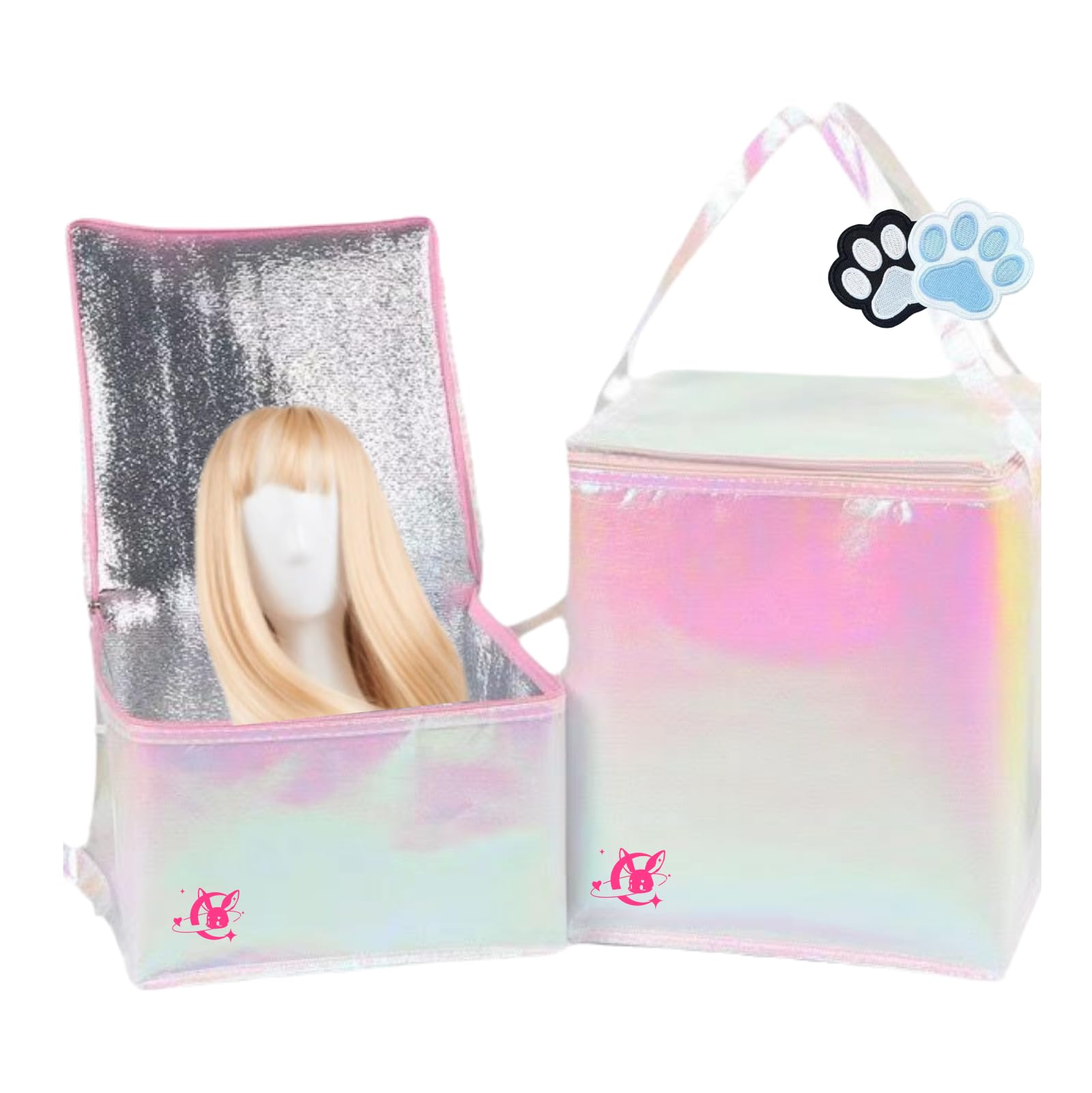 Collapsible Wig and Fursuit Bag, Waterproof and Sun-Protected, Easy Carry for Cosplay Outfits