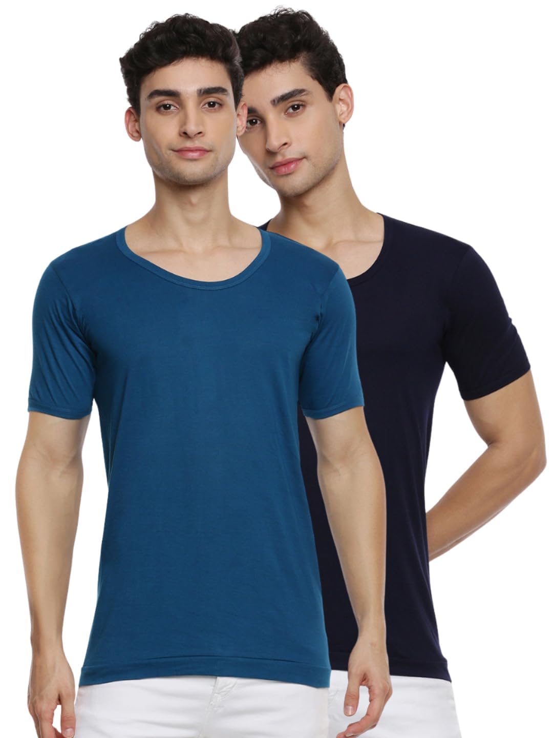 ramraj cotton Men Assorted Fine Cotton Sleeve Vest RNS Sukra (Pack of 2)-85-picture-13