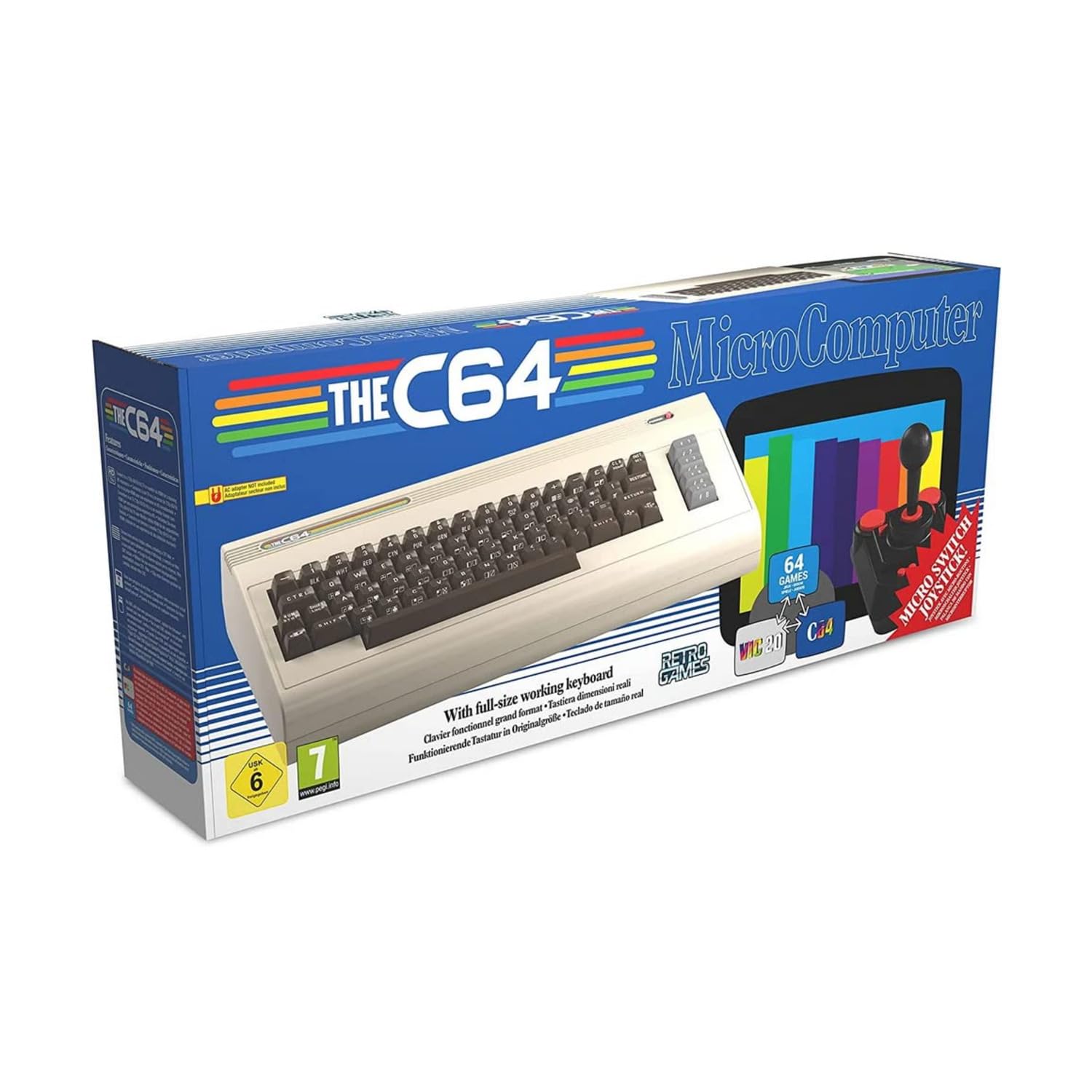 Amazon.com: The C64 Maxi Micro Console + Joystick (Retro Console