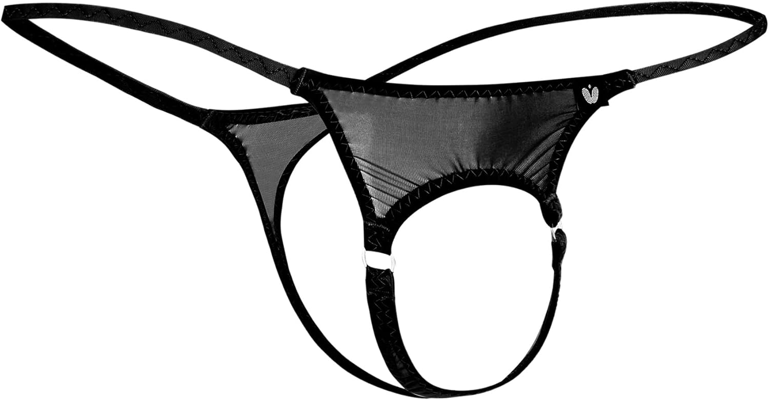 Men's Thong Underwear G-string Mens Open Front Underwear Thong Sexy Men's Lingerie - Image 4