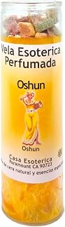 OSHUN-Palm Wax Spiritual Intention Spell Candle-[Yellow] | Vela CASA ESOTERICA PERFUMADA- (OSHUN)