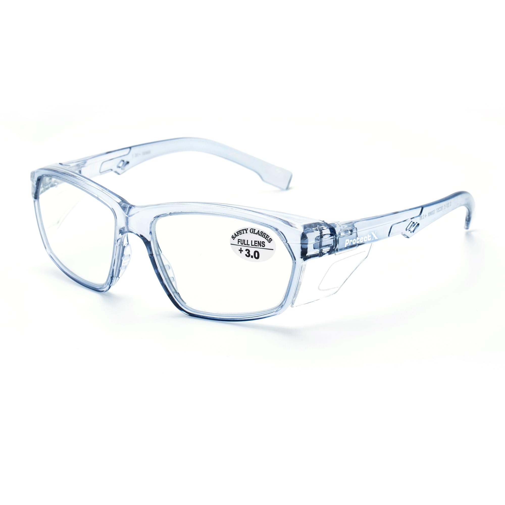 ProtectX Stilvolle Anti-Beschlag- und Kratzschutzbrille mit Lesegeräten, UV-Schutz, leichte Brille für Männer und Frauen