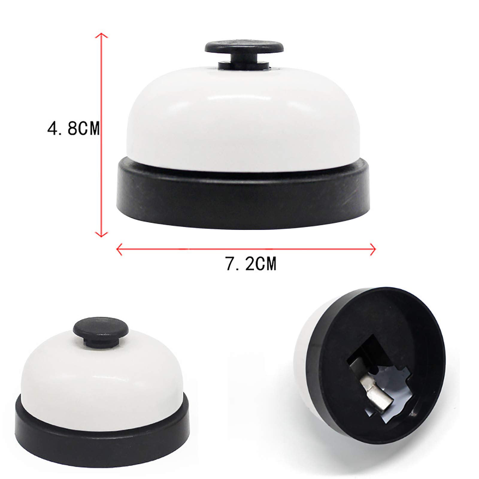 1pcs Call Bell, Service Bell, Loud And Clear Ring Stainless Steel Metal Counter Bell For Hotels Schools Restaurants Reception Areas Small Size - View #4