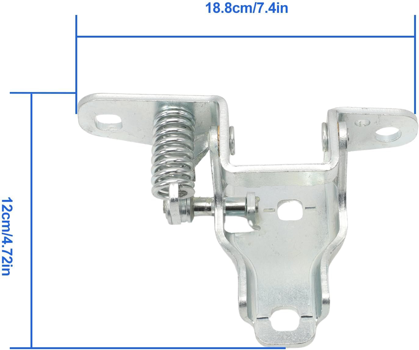 Lower Door Hinge Left Driver Side for Ram1500 2500 3500 68058519AC | Replaces OE 68058519AC, 68058519AB, 68058519AA、Also fits Ram 1500 Classic 2019-2024、Left front lower hinge