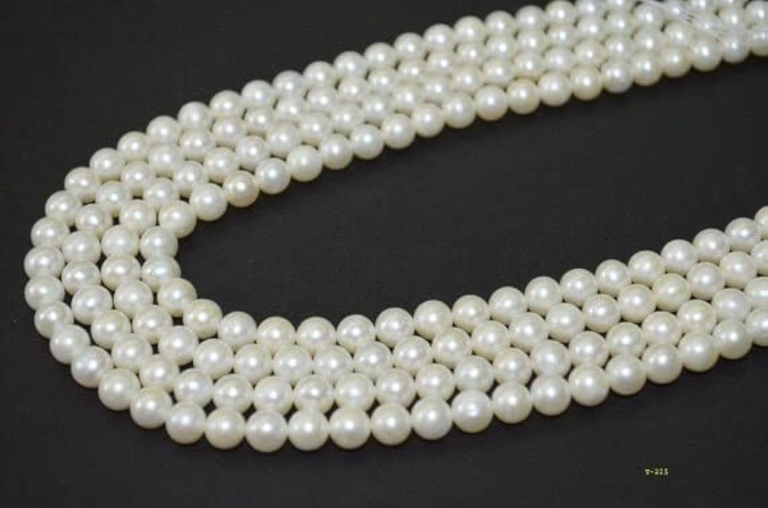 Perles de culture d'eau douce rondelles lisses 6.50mm pour remplacer les perles ternes