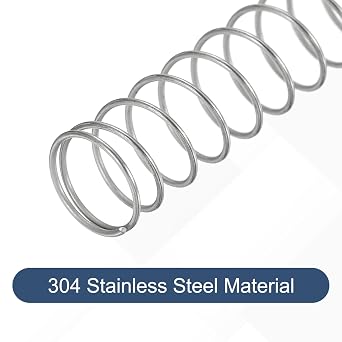 sourcing map 50Pcs Compression Springs,0.6mmWD,7mmODx10mmFL