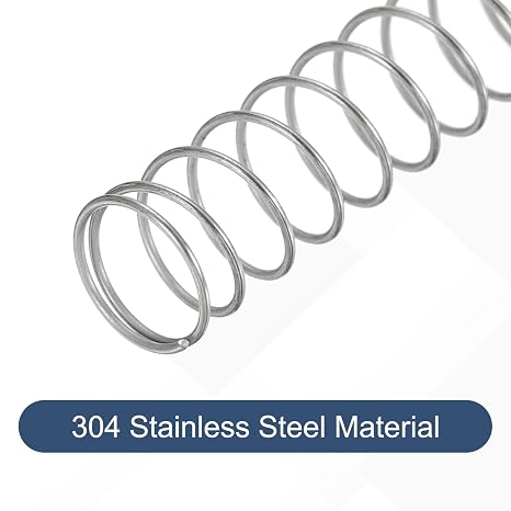 sourcing map 50Pcs Compression Springs,0.6mmWD,7mmODx10mmFL