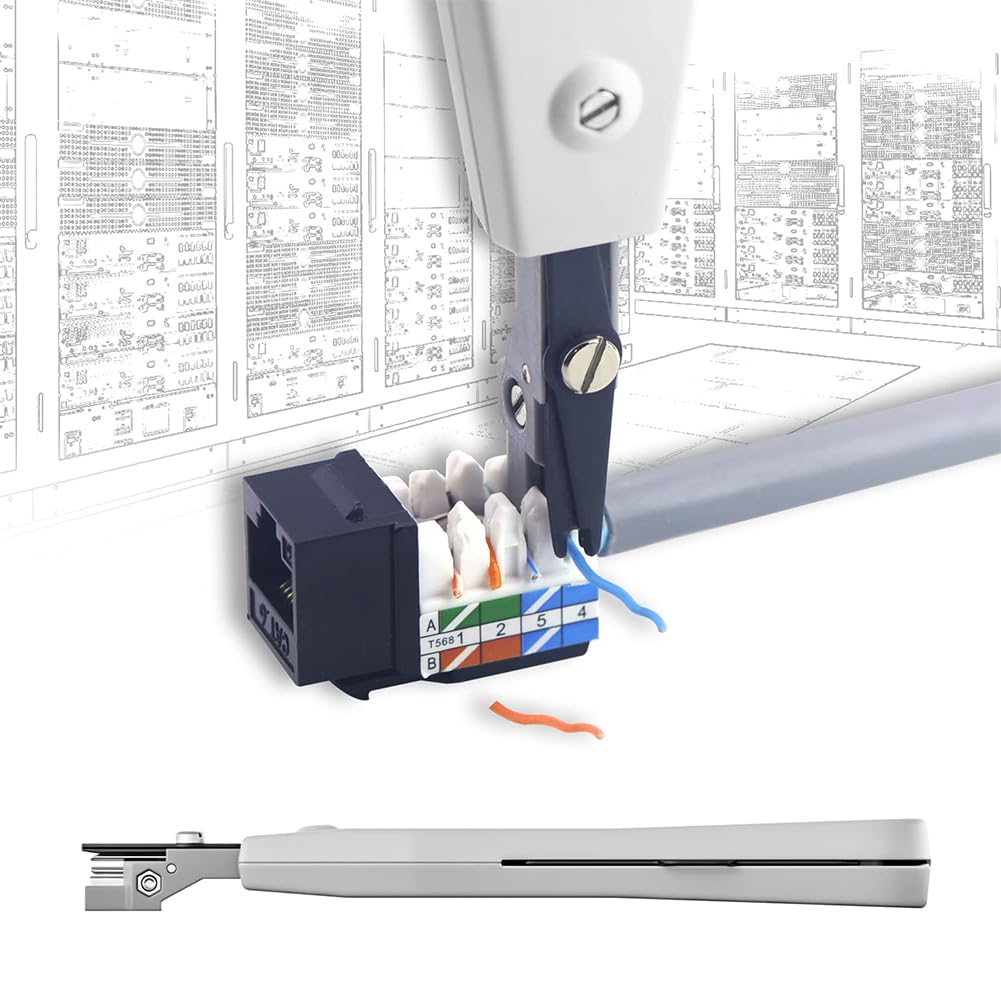 Punch Down Tool Per Reti - Attrezzo Inseritore Cavi Con Testa In Acciaio - Foto 7