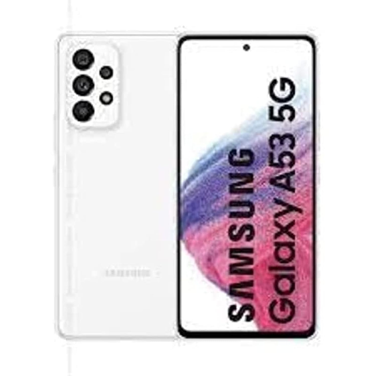 SAMSUNG Galaxy 53 5G (SM-A536E/DS) Dual SIM,128GB + 8GB, Factory Unlocked GSM, International Version - No Warranty - (Awesome White)