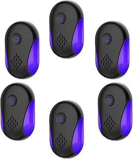 2025 Upgraded Ultrasonic Repellet 6 Packs, Indoor Ultrasonic and Repellent for Roach, Rodent, Mouse, Bugs, Ant, Mosquito, Mice, Spider, Electronic Plug in Pest Control (6 Pack)