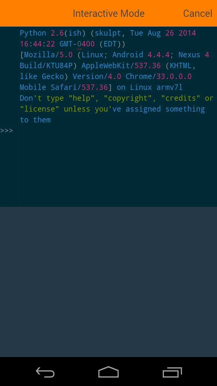 PythonJS - App on Amazon Appstore