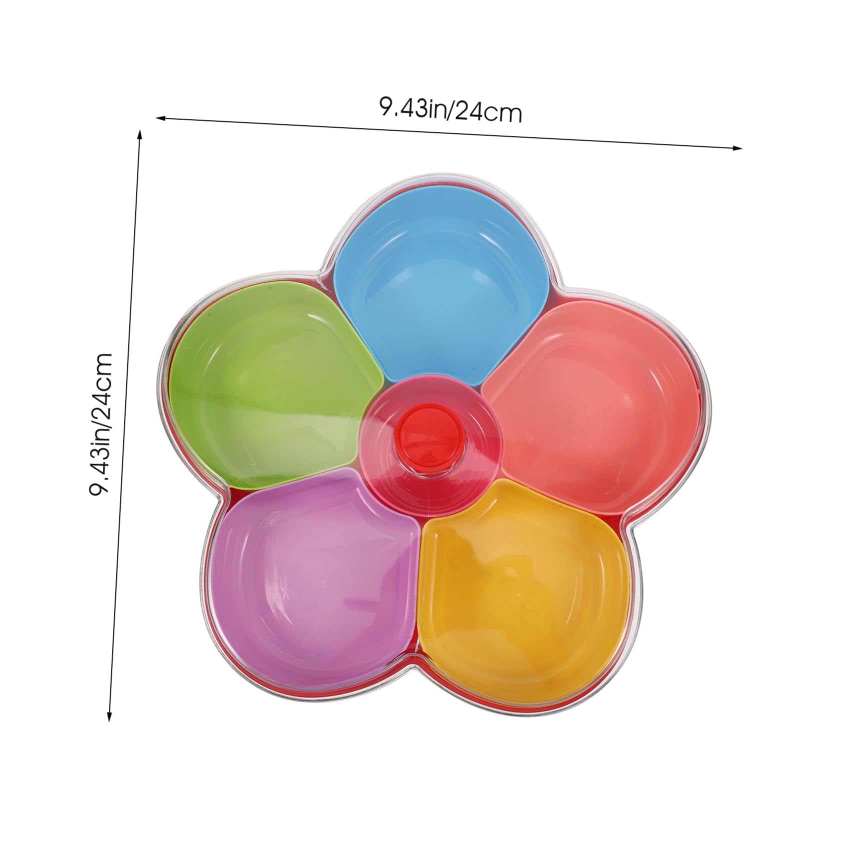 Cabilock Box Fruit Snack Storage Box with Multiple Compartments and Easy to Clean Design for Organizing Nuts Candies and Includes Lid for Dust Protection