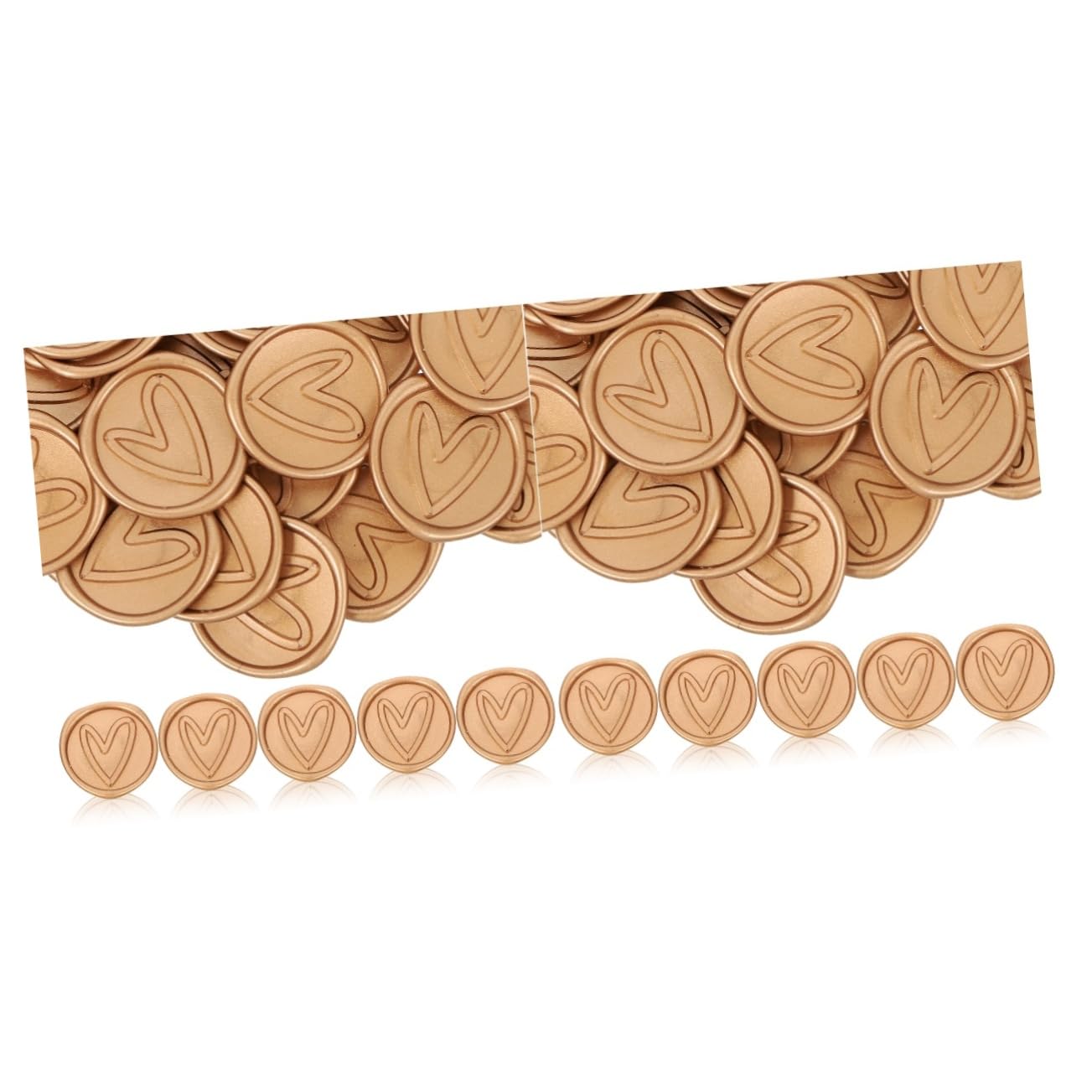 Lurrose 100stücke Selbstklebende Wachssiegel Aufkleber Im Für Einladungen Umschläge Und Geschenkverpackungen Retro Leicht Abziehbar Und Einfach Anzubringen