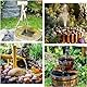 AISITIN 2PCS Solar Springbrunnen für Außen 2.5W, Solarbrunnen für Draussen Upgrade Solarbrunnen mit 1,2M Wasserleitung Solar Teichpumpe mit 6 Fontänenstile Solarpumpe für Garten,Vogelbad,Wasserspiel