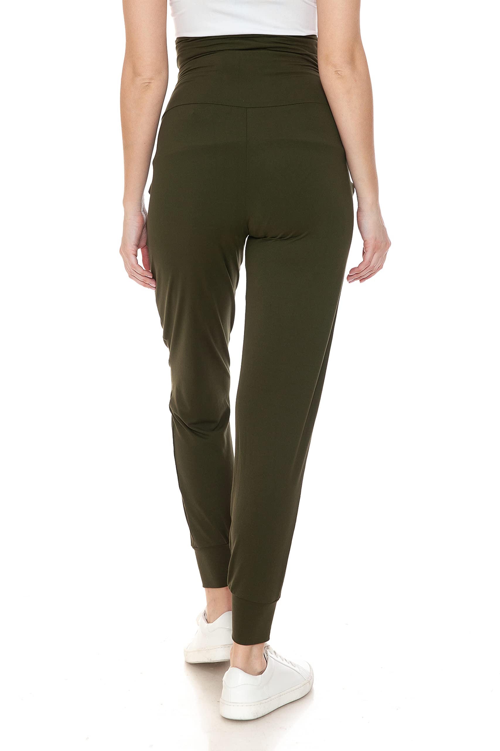Leggings Depot Umstandshose für Damen, über dem Bauch, Schwangerschafts-Jogger, lässige Lounge-Hose