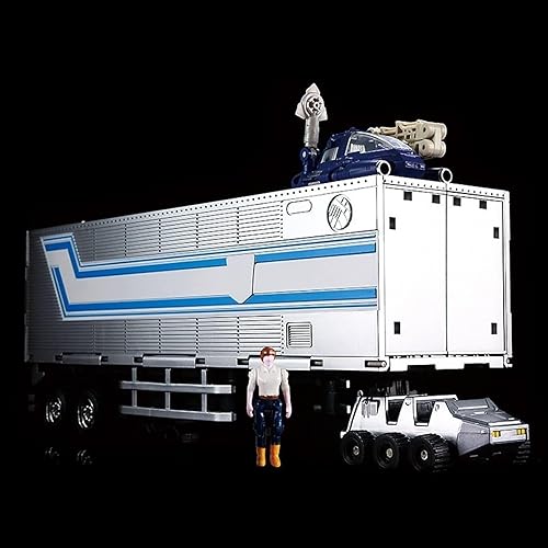 Miniatura 5 de XAGVHIM Transformer Toy War for Cybertron KO Autobots Voyager Class Commander Optimus Prime MP10-V con remolque versión KO figura de acción (Color