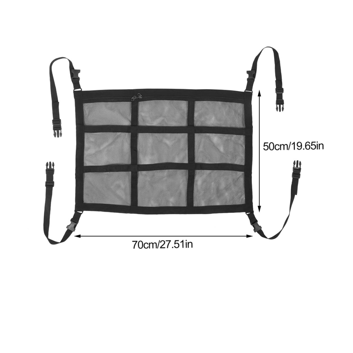Healifty 2pcs Car Ceiling Cargo Net for Van Organizer Trunk Organizer Automotive Cargo Nets Collapsible Roof Storage Bag