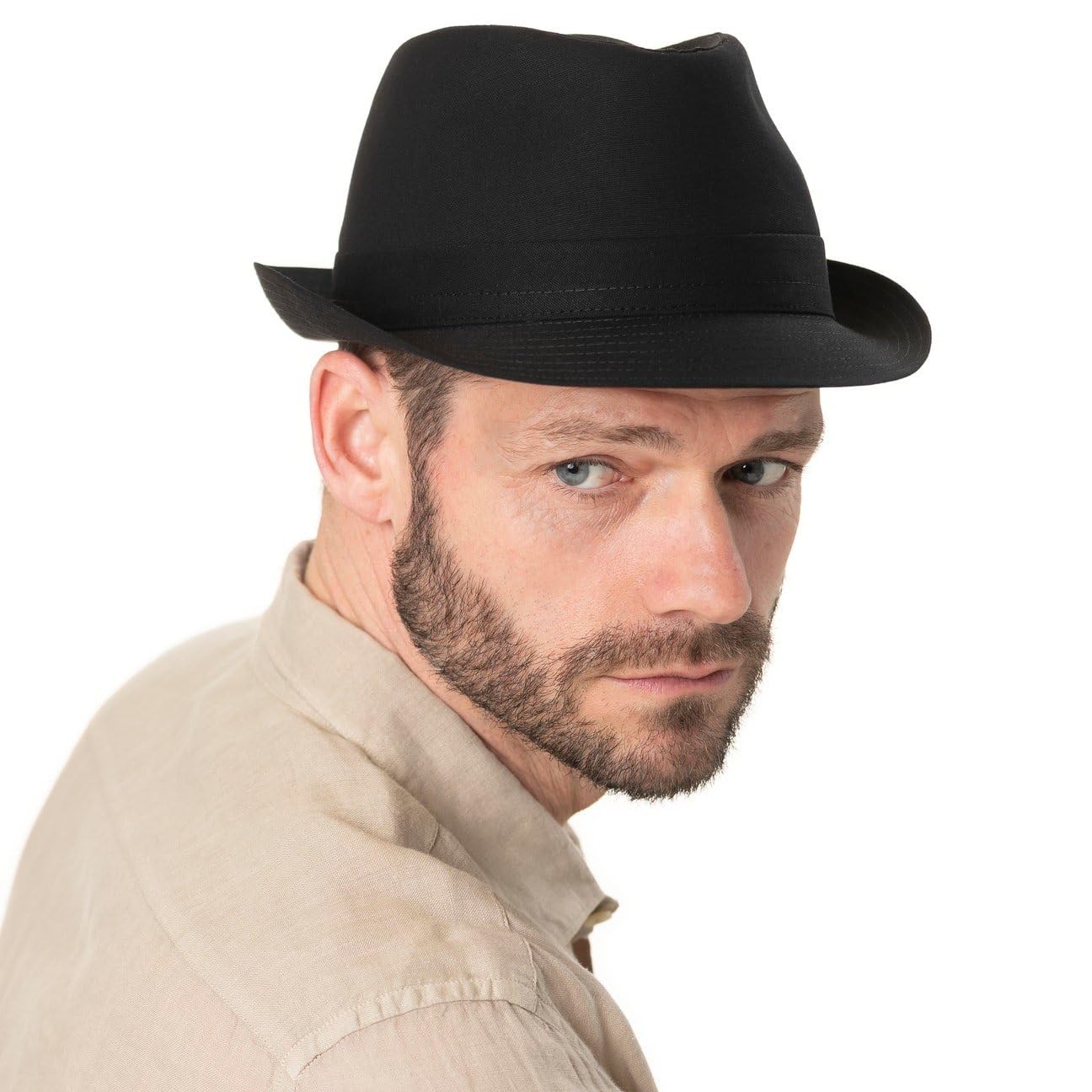 Stetson Cappello Trilby in Tessuto Teton Donna/Uomo - Made Italy Estivo Cotone da Sole con Fodera Estate/Inverno Estate