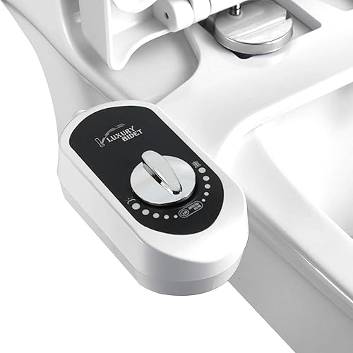 Bidé de lujo  Boquilla autolimpiante, accesorio de bidé no eléctrico de agua dulce para asiento de inodoro, presión de agua ajustable, lavado