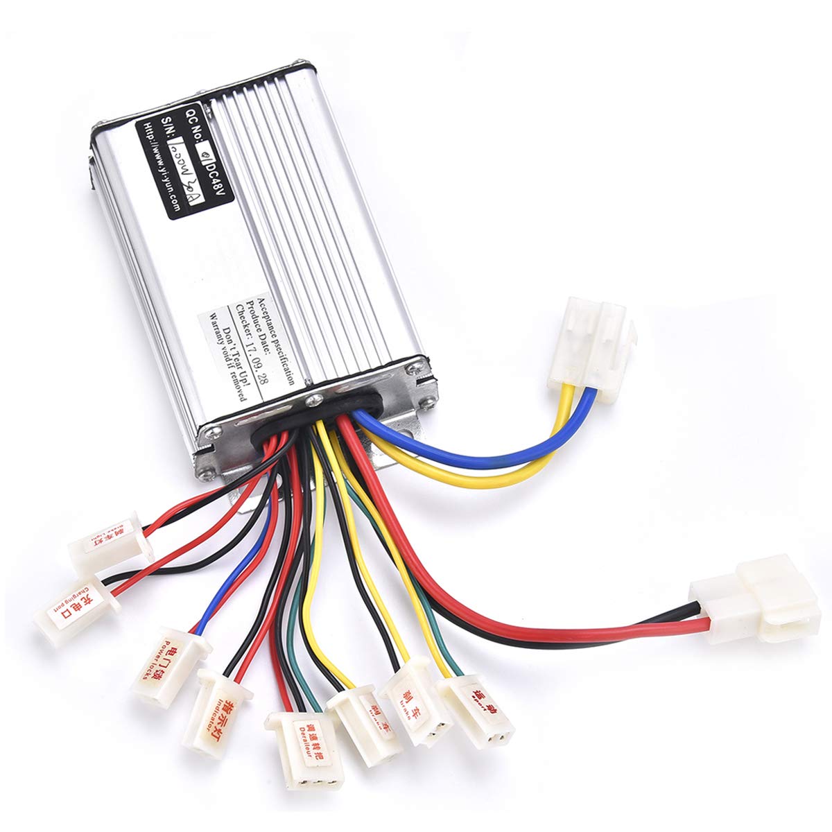 WEIYINGSIWingsmoto Controller 48v 1000w for Brushed Electric Motor Engine Scooter with White Battery Connector Terminal