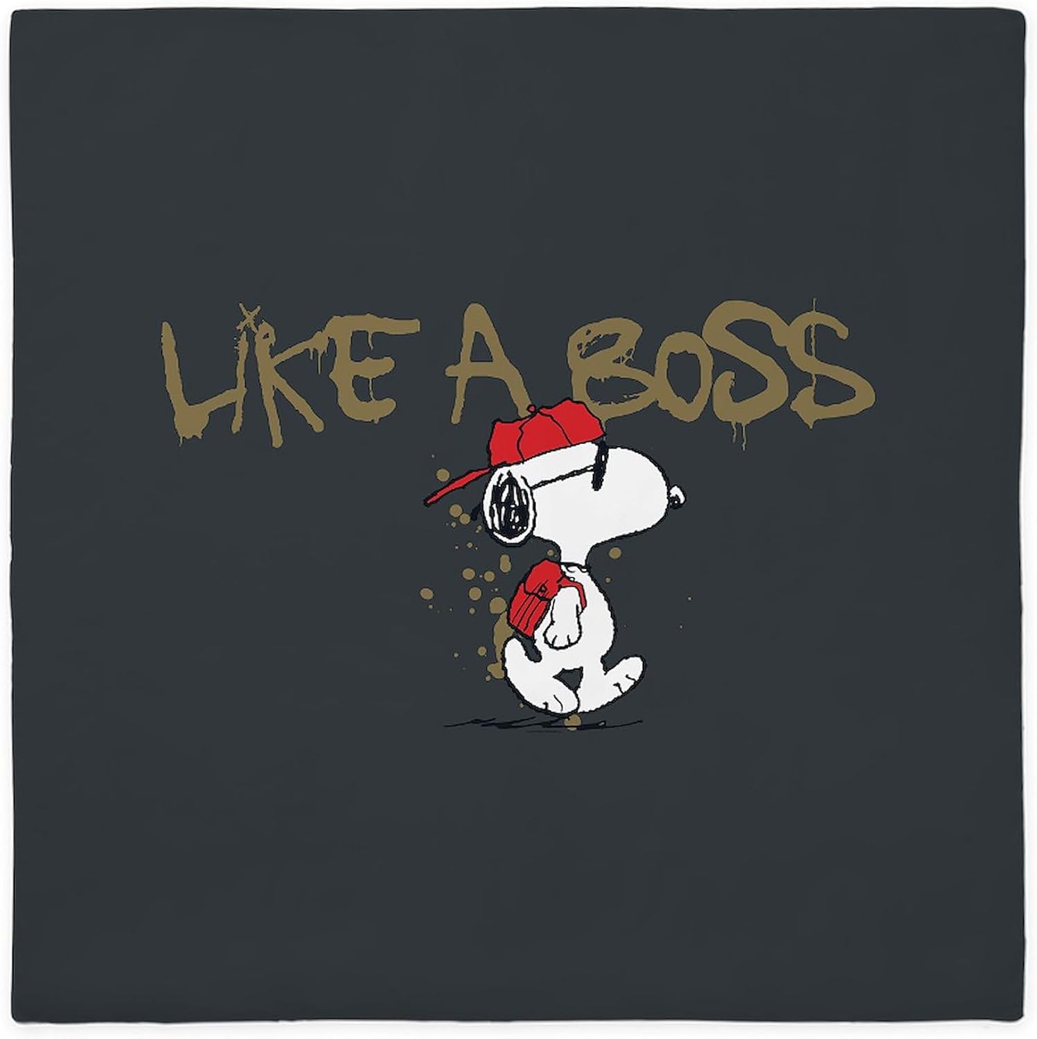 CafePress Snoopy Like A Boss Queen Duvet Cover, Printed Comforter Cover, Unique Bedding
