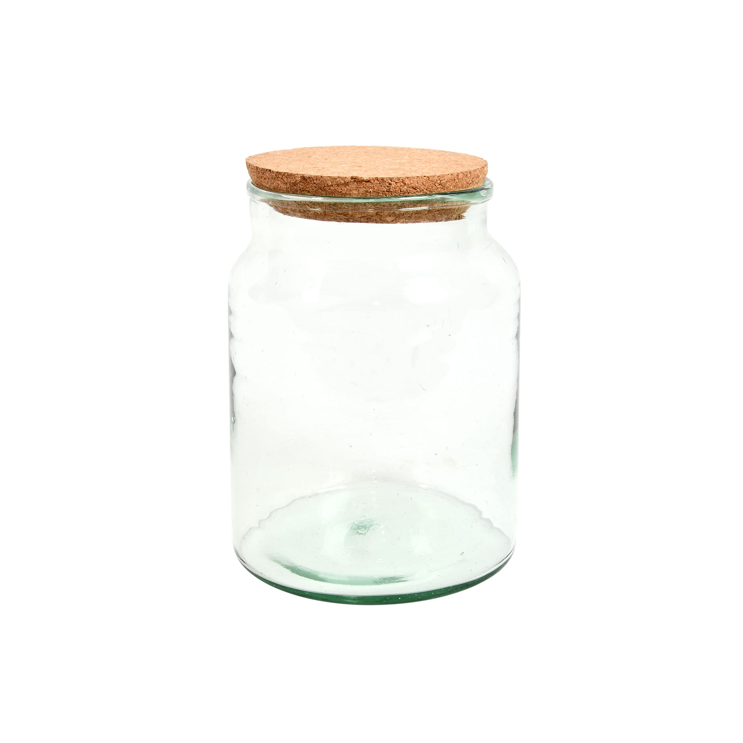 Halboffene Terrarium Flasche Glas 5L Pflanzen Deko Gewächs Haus Blumen Kork Haus