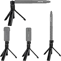 Vista 5 de Bullet Time Handle Trípode multifuncional plegable de mesa para insta360 X5/X4 Insta 360 X3, ONE RS, GO 2, ONE X2, ONE R, ONE X ONE RS Sport Camera