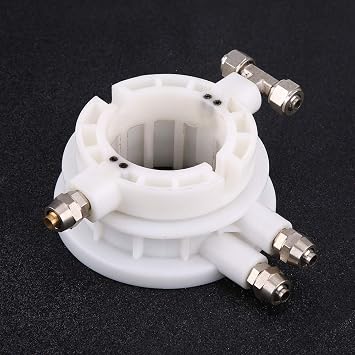 Valve, Tyre Changer Part Control Valve 49mm Coupler Coupling, High Durability ABS Metal Material Professional Replacement, Fits 48.5mm Shaft with 8mm Hose Connector