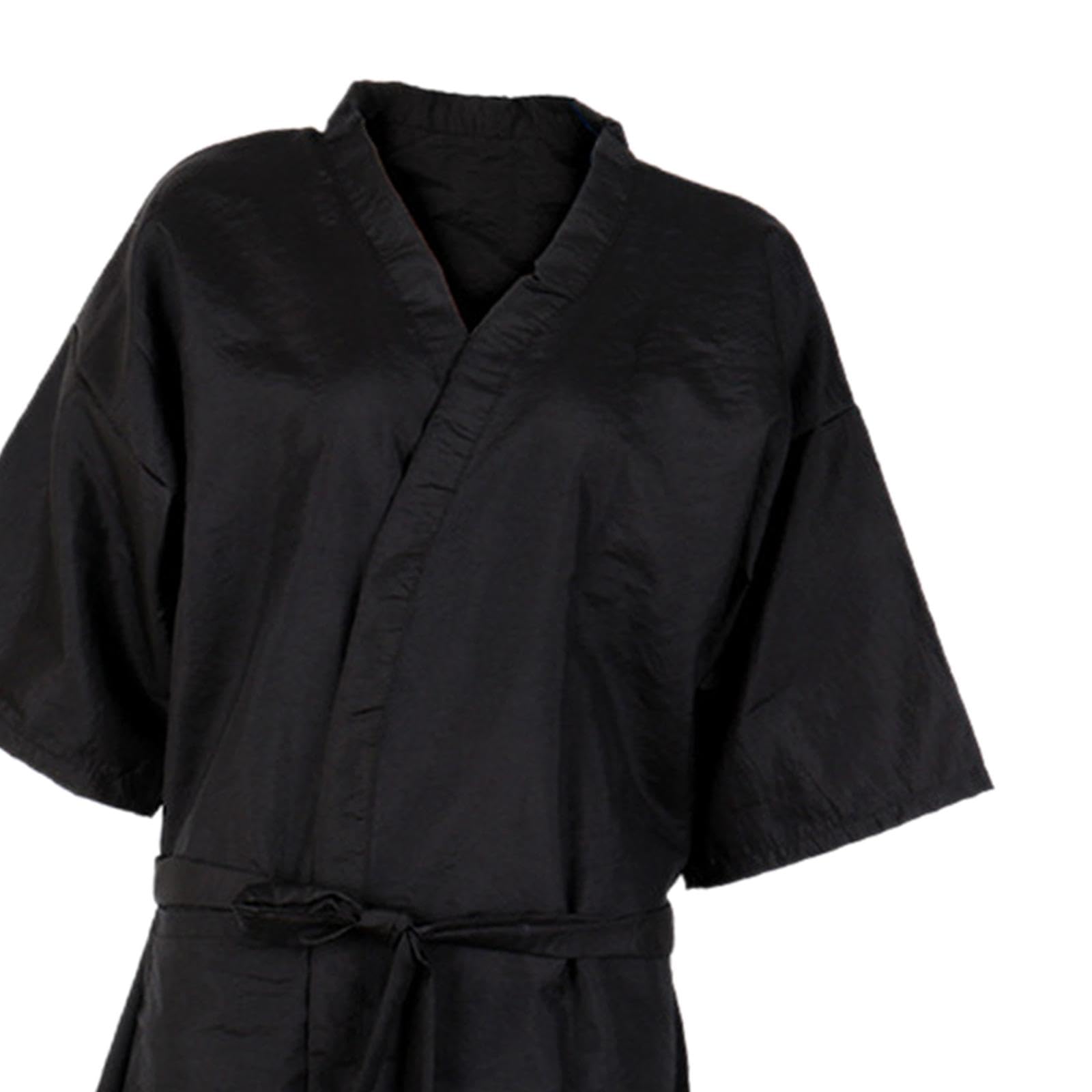 Peleryna do strzyżenia z regulowanym paskiem, kimono, szlafroki do centrum urody, dla zwierząt domowych, czarna