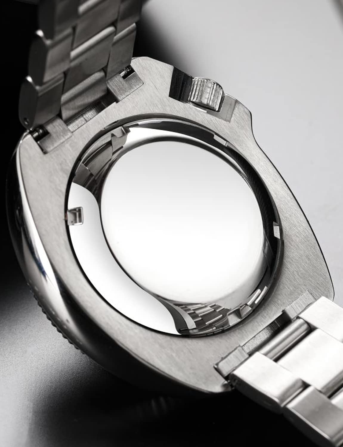 watchdives Automatische Taucheruhren für Herren WD6105, NH35-Uhrwerk Armbanduhr 200 M, Saphirglas Herrenuhr mit 316L-Edelstahlarmband Leuchtende Uhr