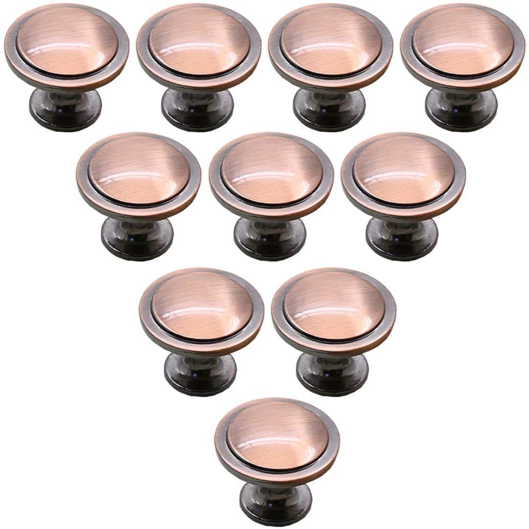Fagoritime Antique Knob, Round Drawer Cabinet Knobs(Red)