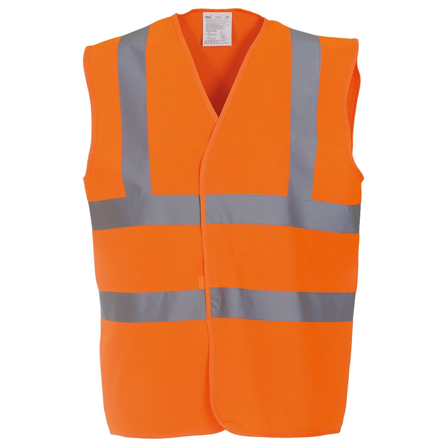 Yoko Hi Vis 2 Band And Braces Waistcoat (hvw100) 2xl Orange — image 1