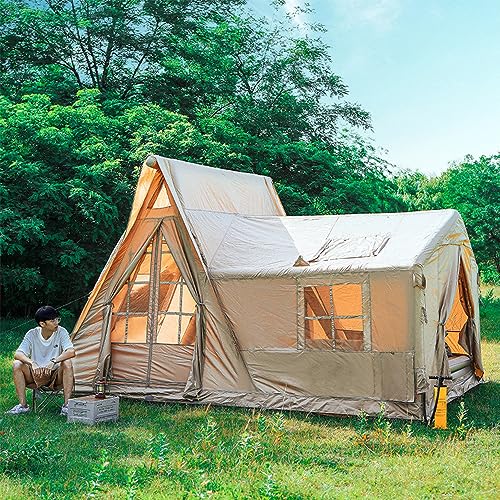 Carpa inflable grande para camping con protección solar miniatura 7