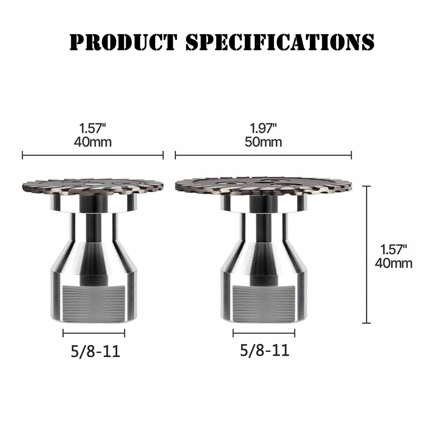Precision Diamond Carving Wheel 50mm 5/8-11 Flange High Density Diamond Blade Wet Dry Use Diamonds Metal Cutting Saw for Angle Grinders Rotary Tools Power Drills