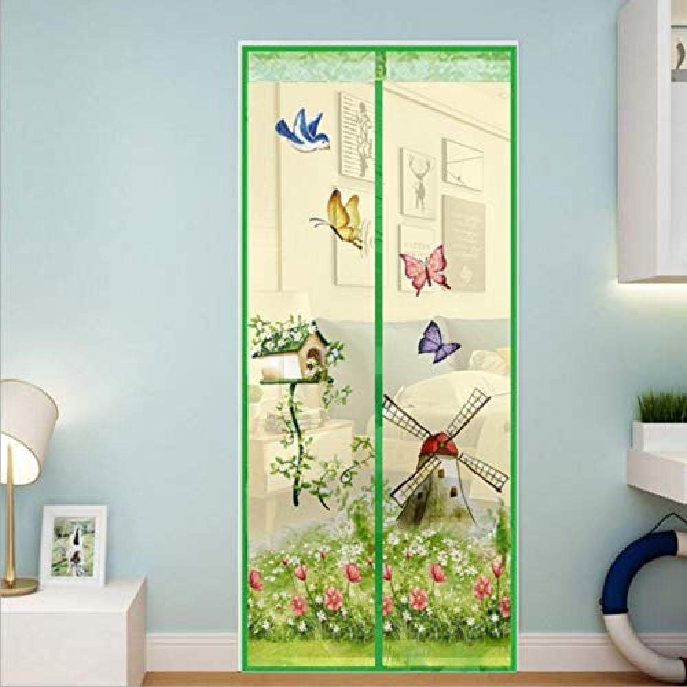 Rideau de porte fly écran blanc 90x200cm anti-moustique