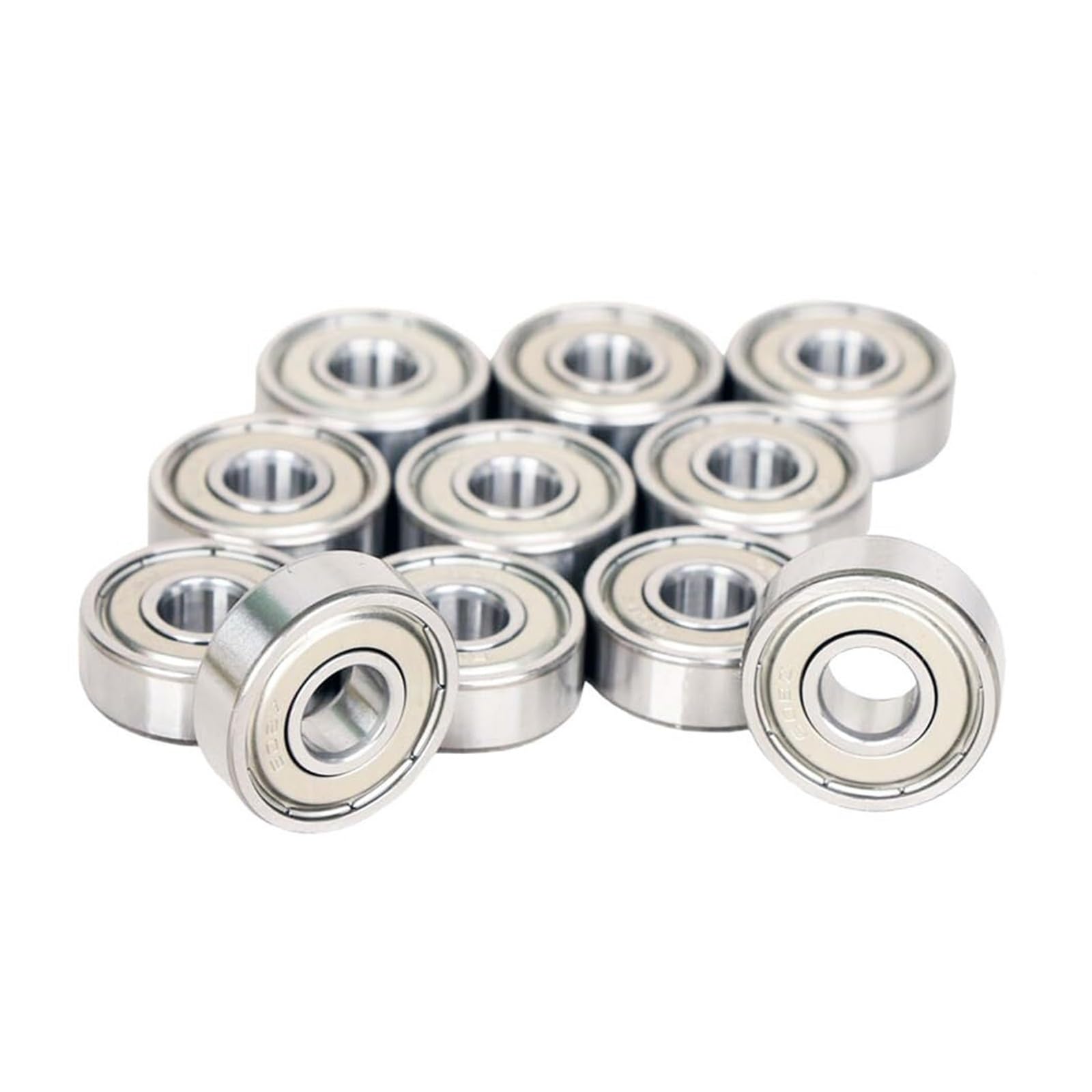 10 sztuk 420/440C łożyska kulkowe ze stali nierdzewnej gumowe uszczelnione metalowe ekranowane promieniowe S603 S604 S605 S606 S607 S608 ZZ łożyska kulkowe zwykłe