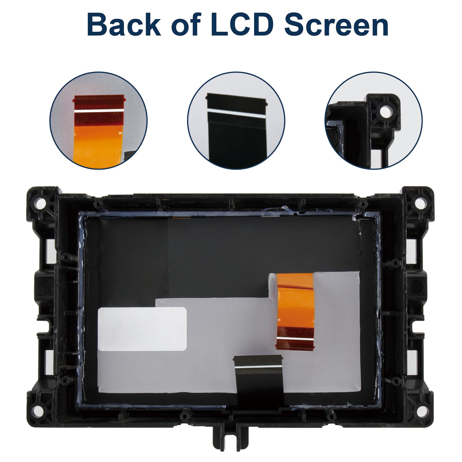 per TDO-WXGA0700K00033-V2 TDO-WXGA0700K00057-V1 LCD Schermo sostituzione per Jeep Compass 2017-2020 LCD Display Touchscreen Digitizer Assembly con Cornice, 7 pollici (Not per Uconnect 4C / UAQ/UAS)