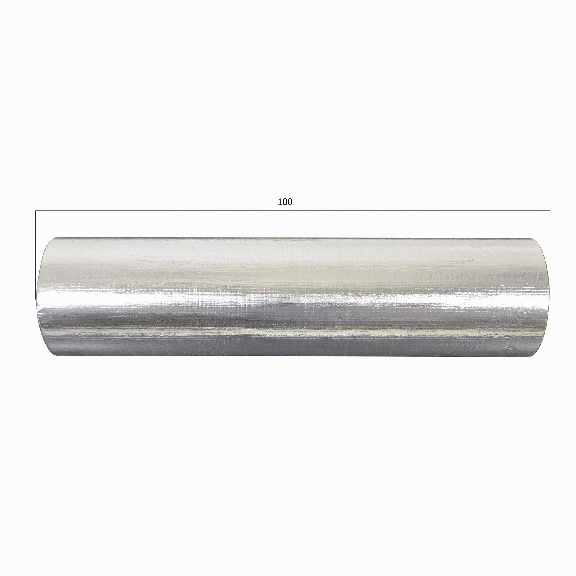 Gaine en laine de roche, 35 x 20 mm x 1 m, isolation des tuyaux, avec revêtement en aluminium, 0,040 W/MK