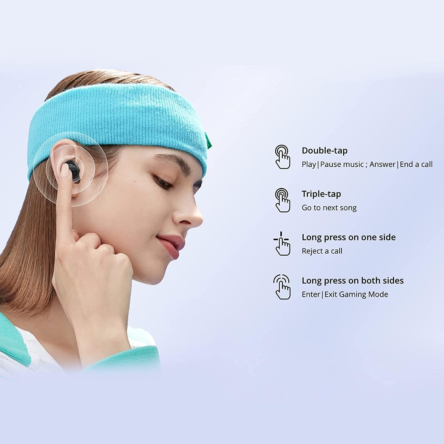 realme True Wireless Earbuds, Buds Q2 with Wireless Charging Case, Bluetooth 5.0 Stereo Earphones in-Ear Built-in Mic, 10mm Bass Boost Driver, USB C, Black