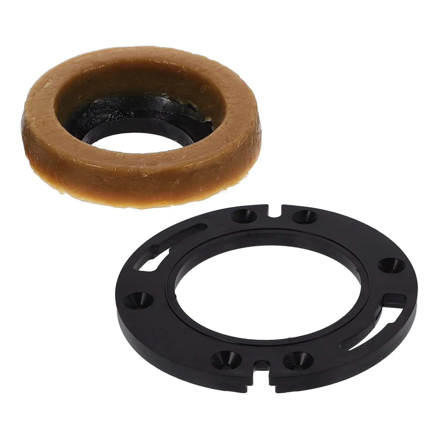 1Set Toilet Flange Wax Ring Installation Kit Reliable Sealing Bathroom Replacement Repair Set