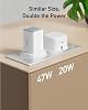 Anker USB C Charger 47W, 523 Charger (Nano 3), 2 Port Compact GaN Fast Charger for iPhone 14/14 Plus/14 Pro/14 Pro Max/13, Galaxy, Pixel 4/3, iPad/iPad Mini (Cable Not Included),White