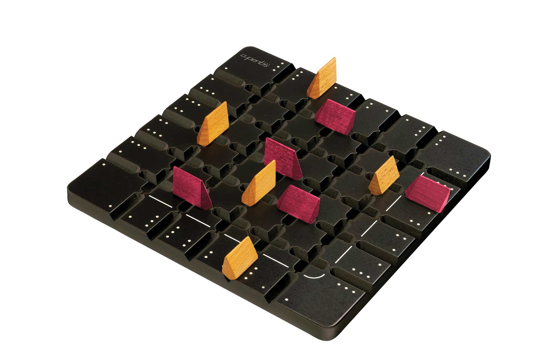 GIGAMIC Squadro Wooden Abstract Strategy Game 2 Players Ages 8+, Multicoloured, 11 cali na 11 cali na 2.5 cali - Image 4
